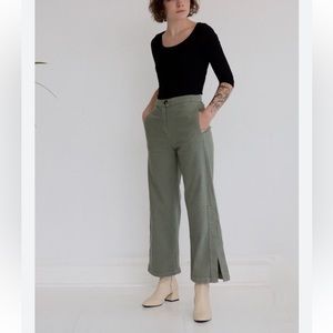 Rita Row Wide Leg Split Hem Jeans Pants Size‎ 34 Anthropologie